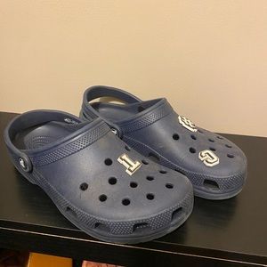 Navy crocs